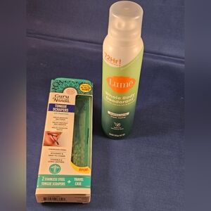 Lume Whole Body Deodorant Spray + GuruNanda Tongue Scraper Set (New)